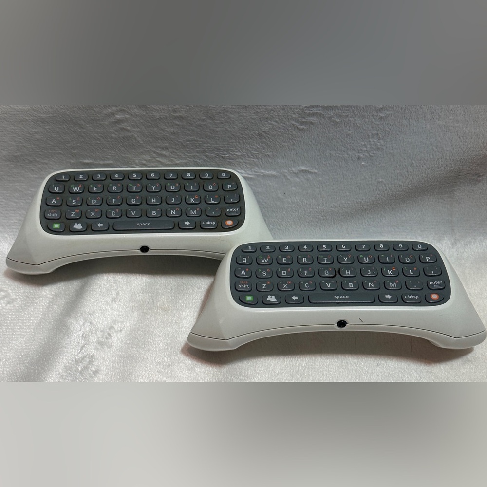 Two XBOX 360 Chatpads Keyboards